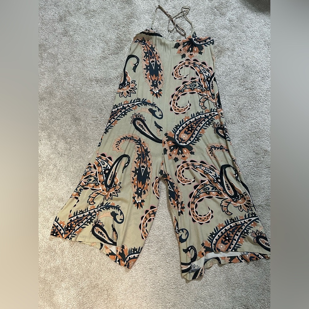 World Market Paisley Wide-Leg Pants